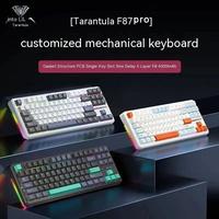Gambar NEW AULA F87 Pro Mechanical Keyboard 2.4g/Usb/Bluetooth Tri Mode Wireless 87 Key Rgb Pbt Gasket 5 Layer Silencing Full Key No ImpactTer - Green State, Smart V3 Axis dari Nia Gripdeszob undefined 1 Tokopedia