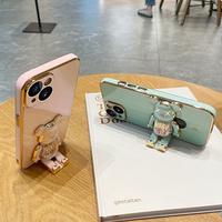 Gambar Plating Cute Bear Kaws Lipat Stand Holder Phone Case Untuk iPhone XR X XS Max7 8 6 6s Plus Sarung Silikon Shockproof dari Sangudar undefined 3 Tokopedia
