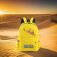 Gambar TERBARU Ransel Sekolah Anak Laki Laki Tas Anime OP Topi Jerami - Hitam dari Polofelix undefined 3 Tokopedia