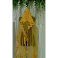Gambar HIJAB SLAYER PENGANTIN HANANIA PREMIUM / SLAYER PENGANTIN ELEGAN FULL PAYET / KERUDUNG AKAD Nikah dari mr patilima undefined 2 Tokopedia
