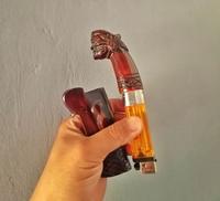 Gambar korek api karakter gagang ukiran Cepot dan sarung korek api unik souvenir dari Reikoox undefined 4 Tokopedia