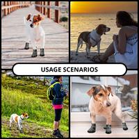 Gambar 4Pcs/Set Dog Boots for Small Medium Dogs Breathable Rubber Bottom Dog Shoes Pet Puppy Durable Booties for Outdoor Walking Hiking dari CIBEUNYING OLXTOTO undefined 4 Tokopedia