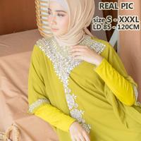 Gambar NEW- KAFTAN PESTA MEWAH ORI PAYET DIAMOND SILVER BLINK MEWAH ANGGUN SABRIN SIAP KIRIM dari RMZshopp undefined 5 Tokopedia