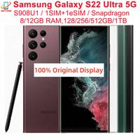 Gambar Samsung Galaxy S22 Ultra 5G S908U1 Original 6.8" AMOLED ROM 128/256/512GB/1TB RAM 8/12GB Snapdragon NFC S Pen Unlocked Phone dari kntode undefined 1 Tokopedia