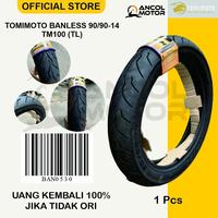 Gambar Ban Luar Tomimoto TM100 Tubeless 90/90 Ring 14 - Daya Cengkram Kuat, Kuat & Tangguh untuk Motor Matic Foto Motorcycle dari Ancol Motor undefined 1 Tokopedia