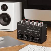 Gambar STERO Professional Stereo Mini Mixer Audio Ultra-Compact 4 Channel - CX400 dari MoreBrain Store undefined 4 Tokopedia