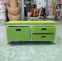 Gambar (Ready stok) Meja tv rotan minimalis modern lemari laci 3 mini harga pengrajin dari PANPANG CUCURUT JAYA TERRBARRRU undefined 2 Tokopedia