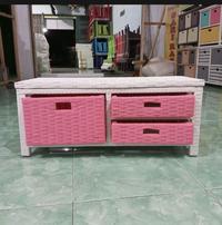 Gambar (Ready stok) Meja tv rotan minimalis modern lemari laci 3 mini harga pengrajin dari PANPANG CUCURUT JAYA TERRBARRRU undefined 1 Tokopedia