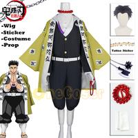 Gambar Gyomei Himejima Uniform Anime Demon Slayer Season 4 Kimetsu No Yaiba Hashira Training Arc Cosplay Costume Wig Stone Hashira dari ujangbabershop undefined 1 Tokopedia