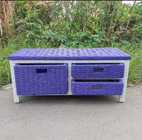 Gambar (Ready stok) Meja tv rotan minimalis modern lemari laci 3 mini harga pengrajin dari PANPANG CUCURUT JAYA TERRBARRRU undefined 3 Tokopedia