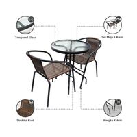 Gambar GREEN/ Informa - Colorado Set Kursi & Meja Teras - Cokelat dari Green Garden Go undefined 1 Tokopedia