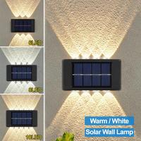 Gambar VIMITE 2/4/6/8 LED Lampu Luar Ruangan Surya Mesin Cuci Dinding Halaman Luar Ruangan Tahan Air Lampu Dinding EksteriorTaman Vila Lampu Sorot Lanskap Lampu Dinding Dekoratif dari rereshoes undefined 3 Tokopedia