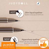Gambar Judydoll Hypersharp Eyeliner 02 Deep Brown -  Eyeliner cair ujung super tipis bengkok, mudah digunakan, waterproof, smudgeproof 0,4Gr dari Guardian Official Store undefined 5 Tokopedia