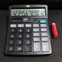 Gambar TERBARU/ Kalkulator Meja 12 Digit Ukuran Tanggung Baterai AA / A2 Deli 837 dari Tami Jaya Store undefined 5 Tokopedia