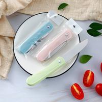 Gambar Pisau Lipat Mini Potong Buah Sayur Pisau Kupas Dapur Camping Hiking Kebun Outdoor Keramik Traveling Praktis Mini Portable Travel Stainless Steel Folding Fruit Knife dari Autoku undefined 4 Tokopedia