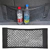 Gambar Universal Car Back Rear Trunk Organizer Net Mesh Storage Bag Pocket Seat Elastic String Magic Sticker Auto Organizer Accessories dari qiashrooniwk undefined 1 Tokopedia