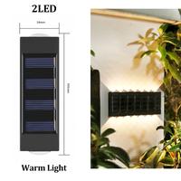 Gambar VIMITE 2/4/6/8 LED Lampu Luar Ruangan Surya Mesin Cuci Dinding Halaman Luar Ruangan Tahan Air Lampu Dinding EksteriorTaman Vila Lampu Sorot Lanskap Lampu Dinding Dekoratif dari rereshoes undefined 4 Tokopedia