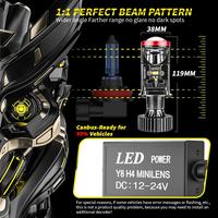 Gambar 【2 pcs】 Lampu led mobil motor h4 Mini projector projie y8d Lampu auto Headlight mobil Super bright y8 h4 Lampu projie depan mobil Lampu led utama kabut headlamp 5080120watt Ori import 6000k 15000lm tinggi rendah balok Y6d y7d y8d Super terang - Y6D dari encodarsono8 undefined 4 Tokopedia