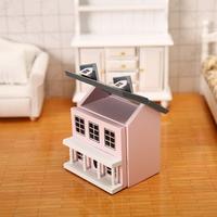 Gambar 1:12 Dollhouse Dolls Miniature House Simulation Mini Villa Miniature Handicraft Building Wooden Handicraft dari Flicktore undefined 3 Tokopedia