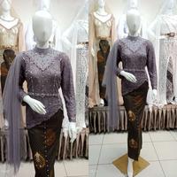 Gambar Urmila - kebaya atasan model siren model terbaru untuk acara wisuda/ ataw lamaran/ udah ada Payet sama mutiara ada selendang bisa lepas pasang/ atasan ajah tapa rok/ size S LD 90/ size size M lD 95/size L lD 100/ Size XL lD 110/ size XXL lD 120 ( tapa dari Urmila Collection1 undefined 2 Tokopedia