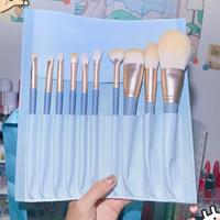 Gambar Terbaru, 10pcs Makeup Brush Set Full Set Of Loose Powder Brush Eye Shadow Brush Foundation Make Up B dari ViarusAtore undefined 5 Tokopedia