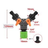 Gambar 3/4 Inch 2/4-Way Garden Hose Splitter Garden Tap Y-Type Watering Connector Distributor for Outdoor Faucet dari chithruash undefined 5 Tokopedia