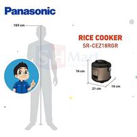 Gambar Rice Cooker Panasonic 1,8 Liter SR-CEZ18 Penanak Nasi 400 Watt Garansi Resmi - DEEP GREEN dari SHMART ELECTRONIC undefined 5 Tokopedia