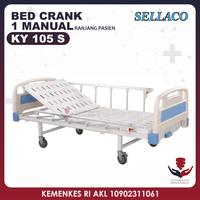 Gambar Bed 1 Crank Sella Manual KY105S Ranjang Tempat Tidur Pasien Hospital dari Alkes Medis Surabaya undefined 1 Tokopedia
