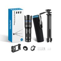 Gambar APEXEL HD Metal 20-40x zoom telescope lens phone telephoto Lenses With Extendable Mini Tripod for Samsung iPhone all Smartphones dari Preni Armando undefined 1 Tokopedia