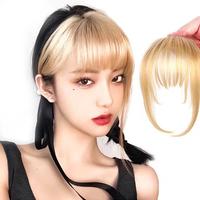 Gambar NEW Rambut rambutan poni pendek palsu depan hairclip wig lurus samping helai sintetis wanita anak perempuan remaja dewasa ala korea korea style tebal tipis jepit clip warna blonde hitam - chessnut rata dari iibbuuddaassiinnaahhh undefined 5 Tokopedia