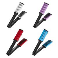 Gambar Hair Straightening Comb Anti-Static Hairdressing Straightener Hairbrush Multifunctional Double Sided Brush Barber Styling Tools dari f3d shop undefined 3 Tokopedia