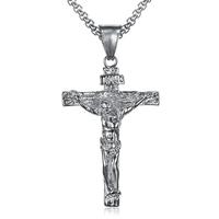 Gambar NEW Kalung Salib Yesus Pria Katolik - Kalung Salib Corpus Titanium Asli Anti Karat - Silver dari CV Maju lancar Prima undefined 5 Tokopedia