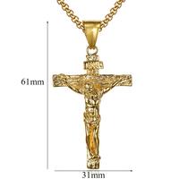 Gambar NEW Kalung Salib Yesus Pria Katolik - Kalung Salib Corpus Titanium Asli Anti Karat - Silver dari CV Maju lancar Prima undefined 4 Tokopedia