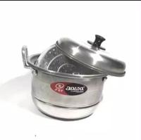 Gambar Maspion ALU Dandang Ekonomi Kukusan / Steamer / Langseng / Panci Kukus + Sarangan + Tutup 28 Cm dari Siria Olshop12 undefined 2 Tokopedia