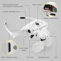 Gambar New KCP 9892 Kacamata Pembesar USB LED 5 lensa Rechargeable Magnifier . dari manda249 undefined 4 Tokopedia