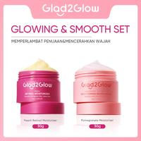 Gambar [ORDER NOW, HEMAT 30K]Glad2Glow Day & Night Renew Moisturizer+Serum Set Brightening 10%Niacinamide Peeling Eksfoliasi Retinol  tone up Pelembab Tubuh Kit Perawatan Kulit Hidrasi Delima Pelembab Wajah Pencerah Krim Gel Hidrasi g2glow official store - DAY&NIGHT RENEW SET dari Glad2Glow Official Store undefined 5 Tokopedia