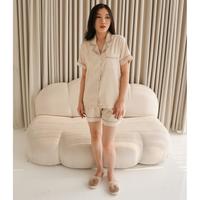 Gambar Cicila - Calla Laurel - BEIGE CLASSIC COLLECTION (TENCEL) - Baju Tidur Piyama Wanita dari Cicila Store undefined 2 Tokopedia