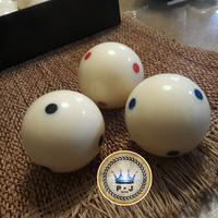 Gambar Jasmani- Billiard Cue Ball | Bola Putih 2.1/4 inch | 6 Red Dots | Meja 9 Feet dari chandroseller undefined 4 Tokopedia