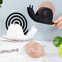 Gambar 1PC Snails Mosquito Coil Holder With Tray Nordic Style Spiral Summer Day Plastic Mosquito Repellent Incenses Rack Plate Home Dec dari mniflimaf undefined 1 Tokopedia