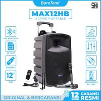 Gambar BareTone Speaker Portable MAX12HB 12" 400W Wireless Bluetooth SD Card FM Radio dari Starcomp Solo undefined 2 Tokopedia