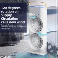 Gambar 2024 NEW Tower Fan Dual Head Spray with Control Mist Humidifier 180° Adjustable 90° Rotatable USB Desk Fan with 3 Wind Speed dari ahmadzaicell undefined 1 Tokopedia