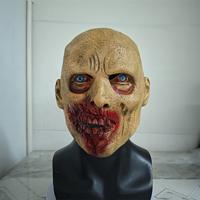 Gambar Bald Zombie Mask Halloween Cosplay Scary Infected Person Masks Creepy Monster Full Head Realistic Broken Face Horror Latex Mask dari okbos000 undefined 2 Tokopedia