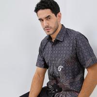 Gambar Odza Classic Baju Batik Pria Lengan Pendek Big Size Regular dan Slim Fit Fashion Modern Duroit Katun Kombinasi Motif Formal Keren Printing Nyaman - SllimFit Size M dari Odza Classic undefined 4 Tokopedia