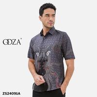 Gambar Odza Classic Baju Batik Pria Lengan Pendek Big Size Regular dan Slim Fit Fashion Modern Duroit Katun Kombinasi Motif Formal Keren Printing Nyaman - SllimFit Size M dari Odza Classic undefined 1 Tokopedia
