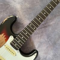 Gambar Vintage Sunburst HST Relic Electric Guitar 6-string electric guitar Chrome hardware rosewood fingerboard dari TUAN RENDY undefined 4 Tokopedia
