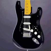Gambar New!!!!!!!!!!! Magic Black Color ST Electric Guitar, Solid Mahogany Body ,Maple Fretboard, Yellow Neck,SSS Pickups dari KATAK BITSER undefined 3 Tokopedia