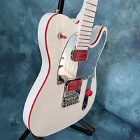Gambar John 5 Ghost TL 6-String Electric Guitar in Arctic White, Mahogany Body with Red Trim, Custom Neck, Arcade Style Kill Switch dari KATAK BITSER undefined 4 Tokopedia