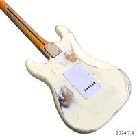 Gambar 6-String Heavy Relic Electric guitar Rosewood Fingerboard in Cream dari KATAK BITSER undefined 5 Tokopedia