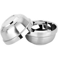 Gambar Stainless Steel Rice Soup Heat Insulated 304 Double Walled Bowl Salad Mixing Thickened Double Layer Soup Bowl And Rice Bowl dari Broken Clouds 2 undefined 5 Tokopedia