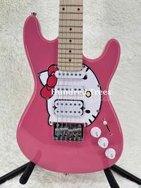 Gambar Pink Kitty Cat ST Electric Guitar H Pickup Maple Fingerboard FR Tremolo Bridge Free shipping dari TUAN RENDY undefined 1 Tokopedia
